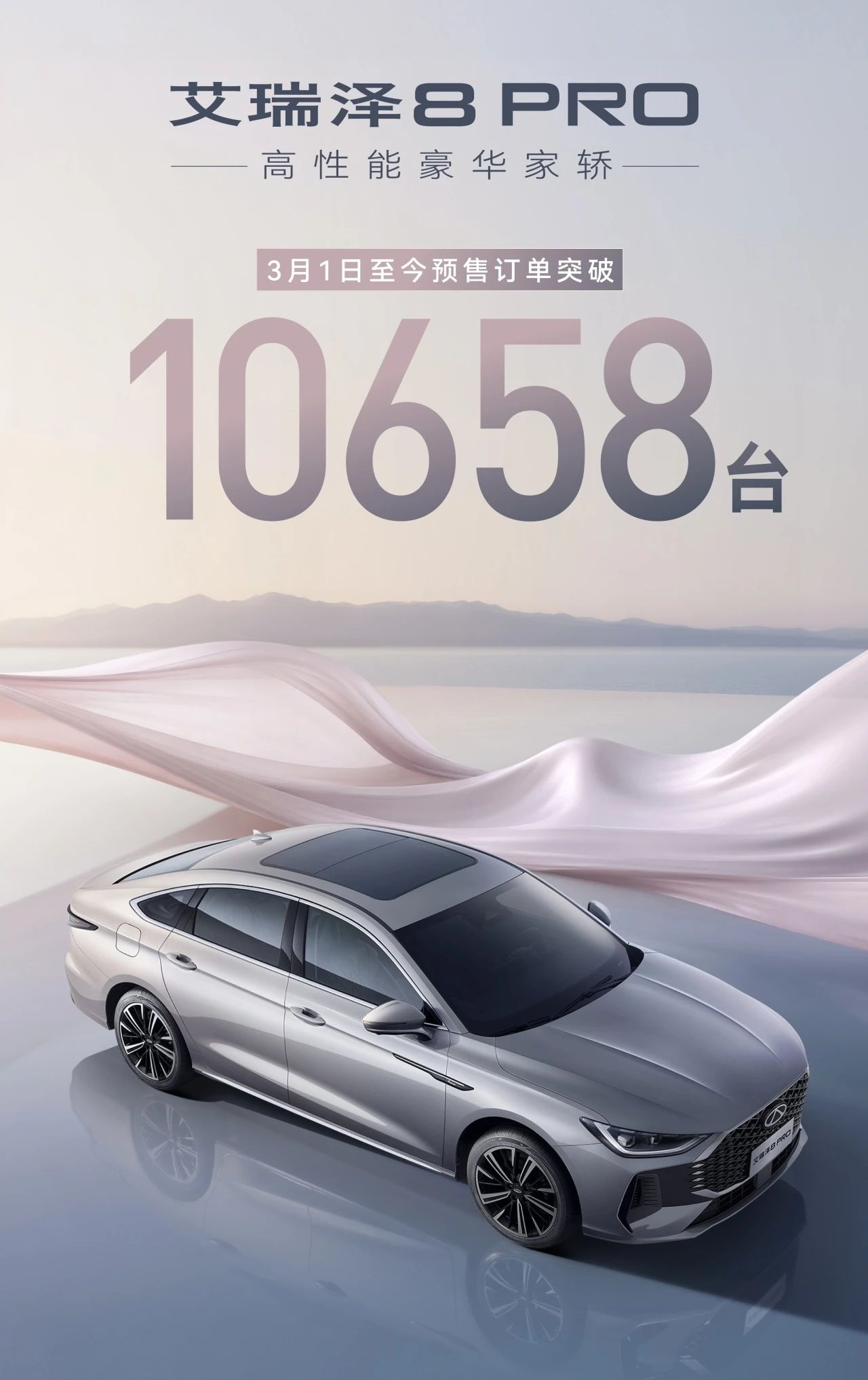 【威海奇瑞新車(chē)動(dòng)態(tài)】-中國(guó)品牌燃油家轎王者艾瑞澤8 PRO將于3月22日上市